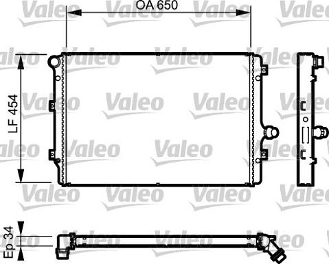 Valeo 734333 - Radiator, engine cooling parts5.com