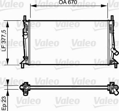 Valeo 734320 - Radiador, refrigeración del motor parts5.com