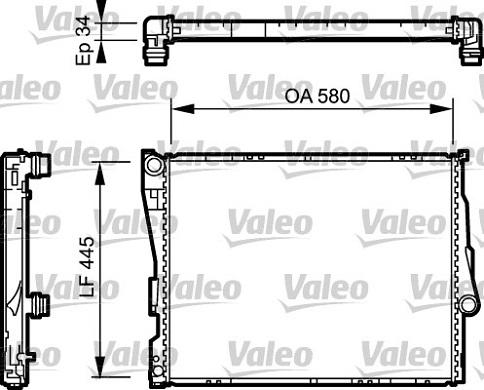 Valeo 734276 - Radiador, refrigeración del motor parts5.com