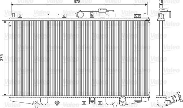 Valeo 734716 - Radiator, engine cooling parts5.com