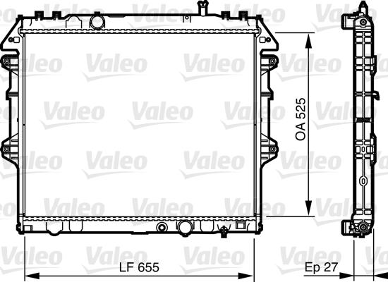 Valeo 735442 - Hűtő, motorhűtés parts5.com