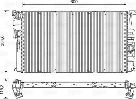 Valeo 735454 - Radiator, engine cooling parts5.com