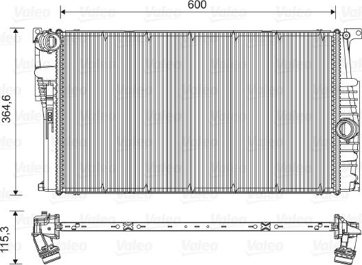 Valeo 735451 - Radiator, engine cooling parts5.com