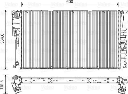 Valeo 735453 - Radiator, engine cooling parts5.com