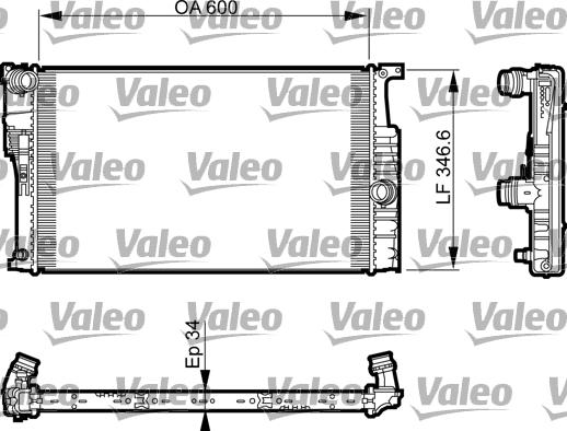 Valeo 735464 - Radiator, engine cooling parts5.com