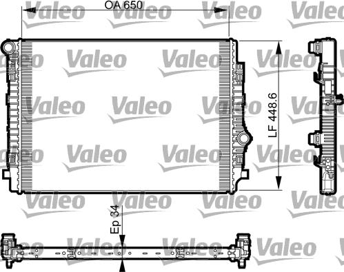 Valeo 735549 - Radiador, refrigeración del motor parts5.com