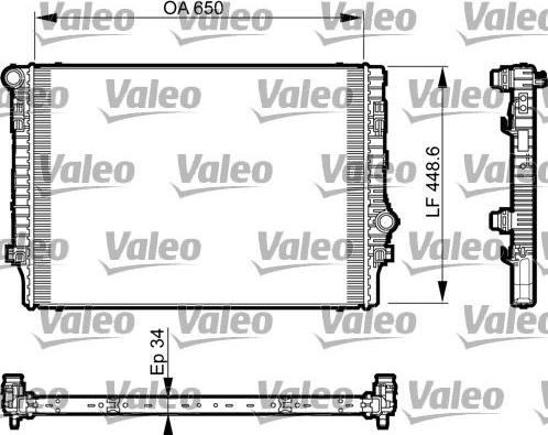 Valeo 735548 - Radiaator,mootorijahutus parts5.com