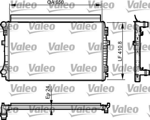 Valeo 735558 - Radiador, refrigeración del motor parts5.com