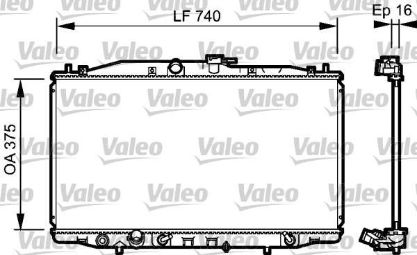 Valeo 735050 - Radiateur, refroidissement du moteur parts5.com