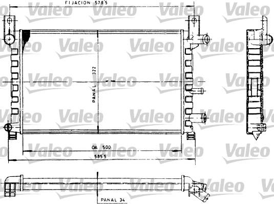 Valeo 730483 - Hűtő, motorhűtés parts5.com