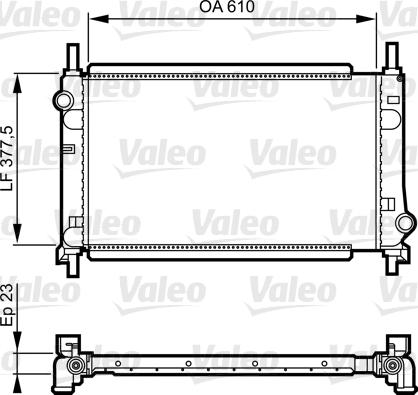 Valeo 731550 - Hladnjak, hlađenje motora parts5.com