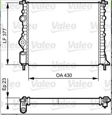 Valeo 731378 - Radiaator,mootorijahutus parts5.com