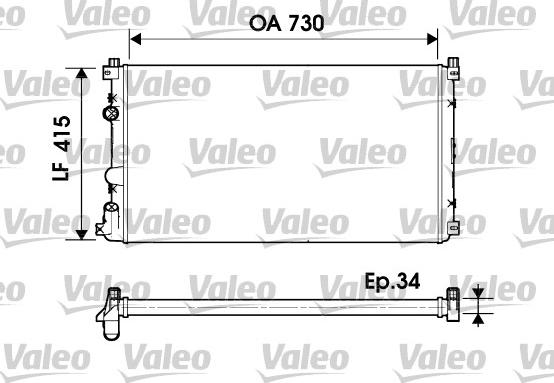 Valeo 732918 - Radiator, engine cooling parts5.com