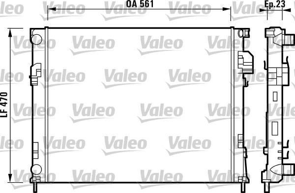 Valeo 732853 - Ψυγείο, ψύξη κινητήρα parts5.com