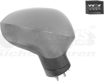 Van Wezel 4919808 - Outside Mirror parts5.com