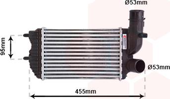 Van Wezel 40004183 - Intercooler, échangeur parts5.com