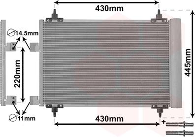 Van Wezel 40005215 - Lauhdutin, ilmastointilaite parts5.com