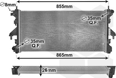 Van Wezel 40002309 - Hűtő, motorhűtés parts5.com