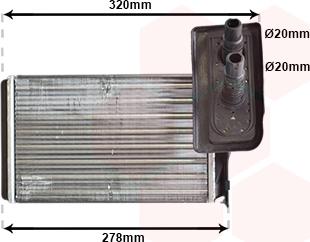 Van Wezel 43006099 - Soojusvaheti,salongiküte parts5.com