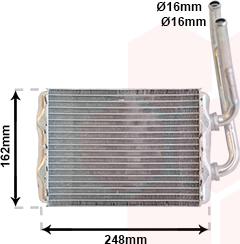 Van Wezel 43006220 - Schimbator caldura, incalzire habitaclu parts5.com