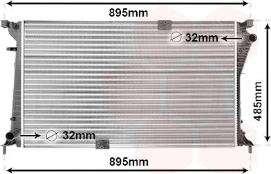 Van Wezel 43002490 - Radiador, refrigeración del motor parts5.com