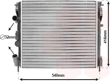 Van Wezel 43002270 - Radiaator,mootorijahutus parts5.com