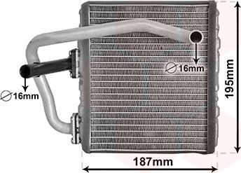 Van Wezel 51006108 - Heat Exchanger, interior heating parts5.com