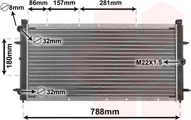 Van Wezel 58002114 - Radiator, racire motor parts5.com