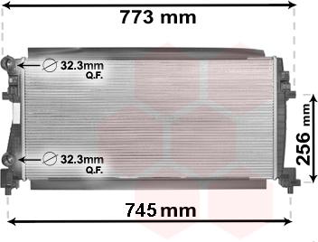 Van Wezel 58002340 - Hladnjak, hlađenje motora parts5.com