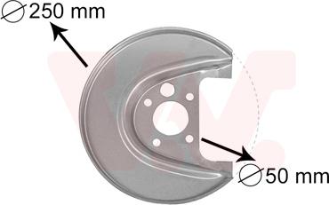 Van Wezel 5888373 - Splash Panel, guard, brake disc parts5.com