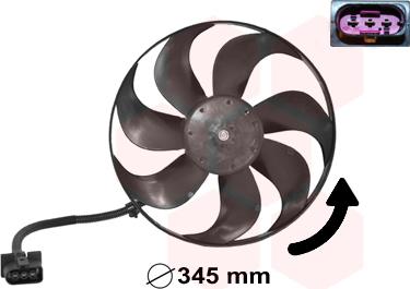 Van Wezel 5888744 - Fan, radiator parts5.com