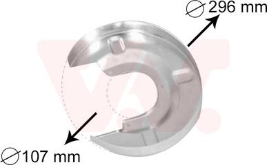 Van Wezel 5874373 - Предпазна пластина, спирачни дискове parts5.com