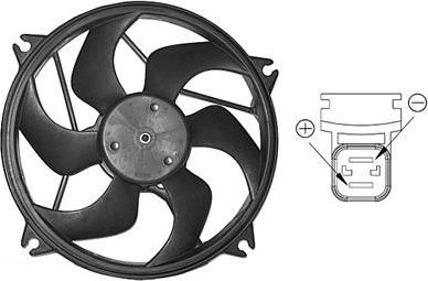 Van Wezel 0904746 - Ventilátor chladenia motora parts5.com