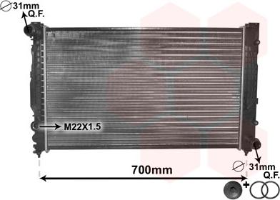 Van Wezel 03002124 - Radiaator,mootorijahutus parts5.com