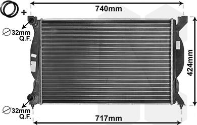 Van Wezel 03002201 - Hűtő, motorhűtés parts5.com