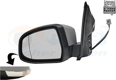 Van Wezel 1866807 - Retrovisor exterior parts5.com