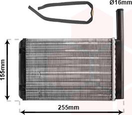 Van Wezel 18006134 - Toplotni izmenevalnik, ogrevanje notranjega prostora parts5.com