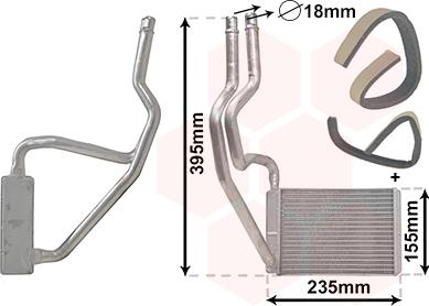 Van Wezel 18006329 - Radiador de calefacción parts5.com