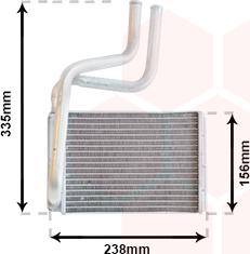 Van Wezel 18006286 - Heat Exchanger, interior heating parts5.com