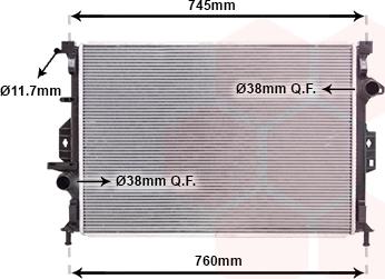 Van Wezel 18002424 - Hladilnik, hlajenje motorja parts5.com