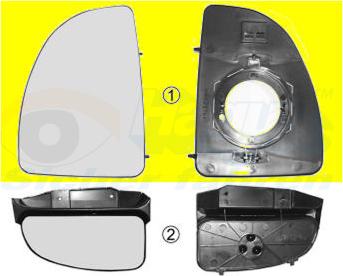 Van Wezel 1747832 - Staklo za retrovizor, vanjski retrovizor parts5.com