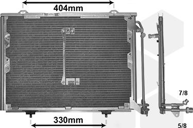 Van Wezel 30005207 - Condensador, aire acondicionado parts5.com