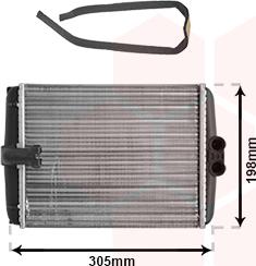 Van Wezel 30006250 - Heat Exchanger, interior heating parts5.com