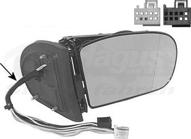 Van Wezel 3032858 - Retrovisor exterior parts5.com