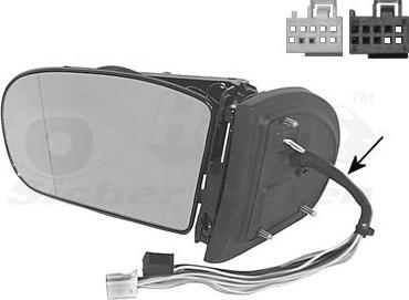 Van Wezel 3032857 - Retrovisor exterior parts5.com