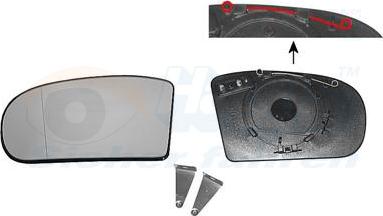 Van Wezel 3032837 - Cristal de espejo, retrovisor exterior parts5.com