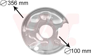 Van Wezel 3029374 - Terelőlemez, féktárcsa parts5.com