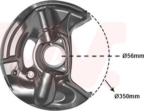 Van Wezel 3029372 - Terelőlemez, féktárcsa parts5.com