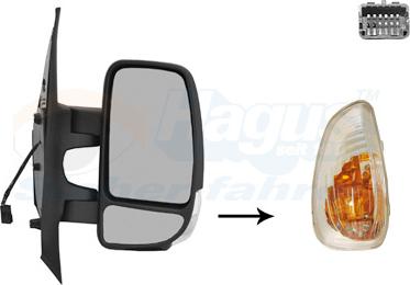 Van Wezel 3799802 - Retrovisor exterior parts5.com