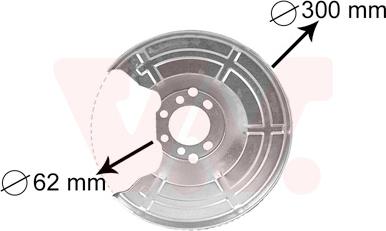 Van Wezel 3745371 - Chapa protectora contra salpicaduras, disco de freno parts5.com